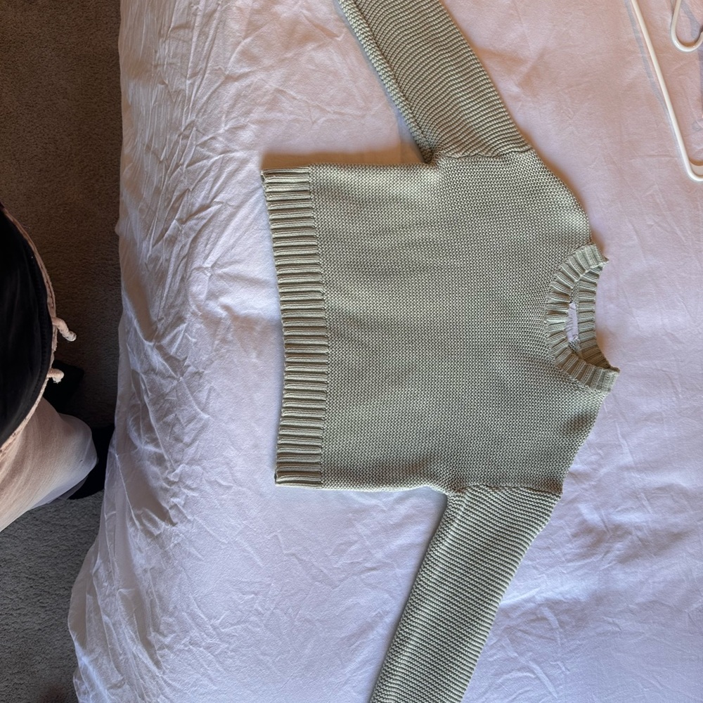 Zara Kids Light Green Knit Pullover
